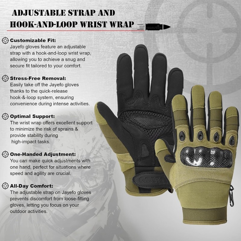 Jayefo Adjustable Unisex Work Gloves - Safety Work Gloves Provides