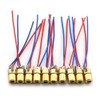 Tegg 10 PCS Mini 650nm 6mm 5mW Red Laser Dot Diode Module Copper Head 3.3V