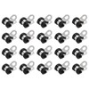 sourcing map 20pcs 304 Stainless Steel Cable Clamps 1/4 Inch