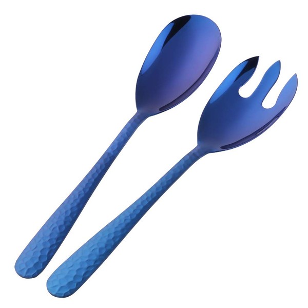 BISDARUN Salad Servers, Set of 2 Stainless Steel Salad Serving