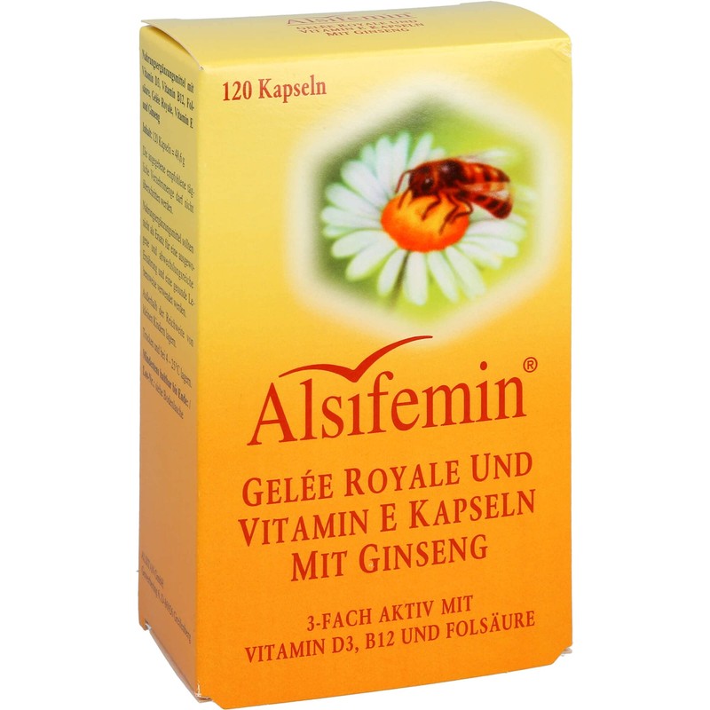 Alsifemin Gel e Royale and Vitamin E Capsules with Ginseng,