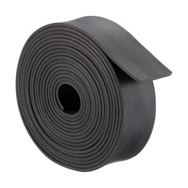 sourcing map Neoprene Rubber Sheet Rolls 3mm(T) x40mm(W) x4m(L), Solid Rubber Strips for DIY Gasket, Sealing Padding, Reduce Vibration Mat