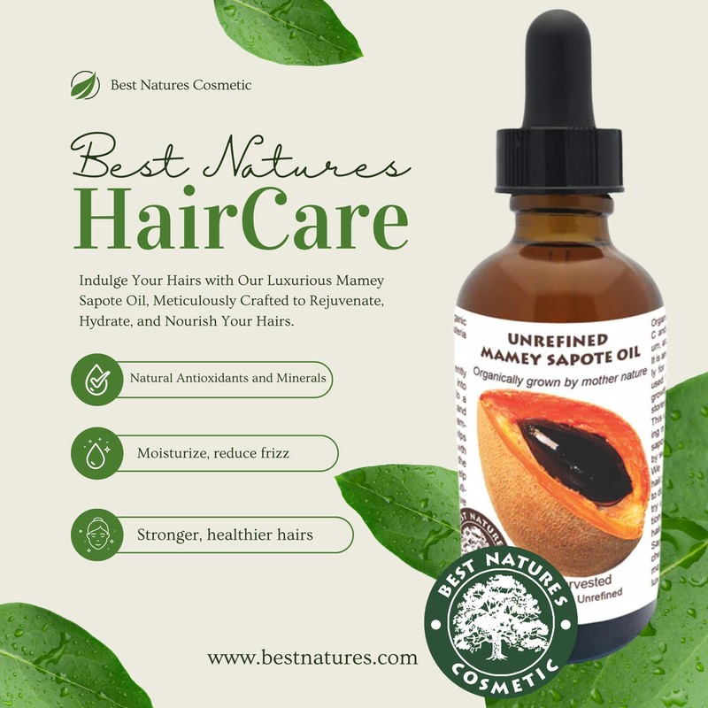 Best Nature's Cosmetics Mamey Sapote Oil Organic - revitalize dry