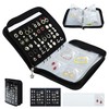 Meneng Earring Travel Case Organizer: Transparent Jewelry Storage Book with