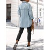 Saodimallsu Women's Oversized Denim Jackets Casual Button Down Long Boyfriend