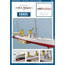 HMV 3047 Imperial Depeschenboot S.M.S. Sleipner Cardboard Model
