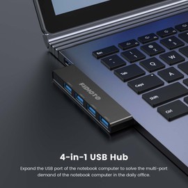 USB Hub, Fidioto 4 Port USB Adapter(1 * 3.0 Hub, 3 * 2.0 Hub), Networking Hub Expander for Laptop, iMac Pro, MacBook Air, Mac Mini/Pro, Surface Pro, Notebook PC, USB Flash Drives and Mobile HDD Etc.