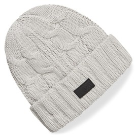 Gill Cable Knit Beanie - Thermal Protection with Floating Technology - Stone Grey