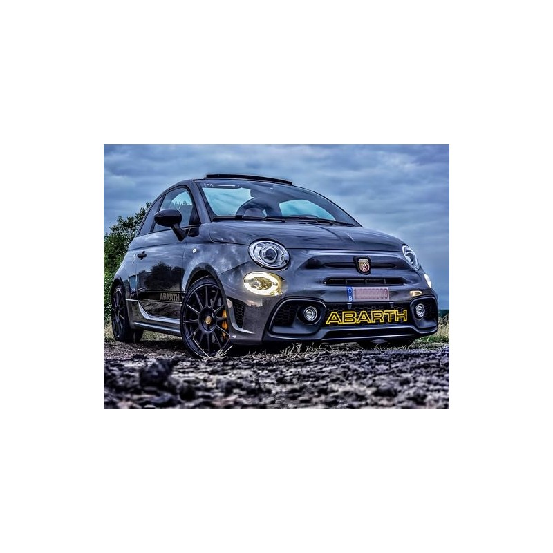 Abarth Lettering for Front Grille - Fiat 500 Radiator Grill