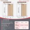 CEAKIAN 36" Concealed Sliding Barn Door Hardware Kit with Soft
