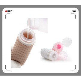 SANTREST Spray Bottles Mist Sprayer TSA Approved 3oz/ 90ml Leak Proof Portable Travel Containers with with Lanyard