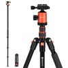 GEEKOTO 77’’ Tripod, Camera Tripod for DSLR, Compact Aluminum Tripod