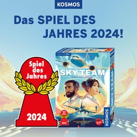 KOSMOS KOSMOS 684044 Sky Team - Bereit zur Landung? Spiel des Jahres 2024, kooperatives Spiel für 2 Personen ab 10 Jahre, Strategiespiel, Brettspiel, Gesellschaftsspiel