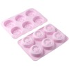 Uniquer 2Pcs Bee Silicone Soap Molds, Round Honey Bee Silicone
