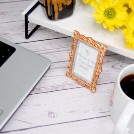 Yodel Brands Quaint Quotes a mini victorian framed quote, inspirational quote, bible verses, for kitchen desk dresser, magnet or stand (Nehemiah)