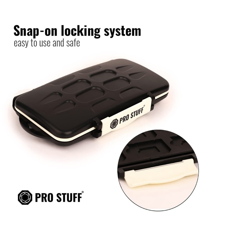 Memory Card Case for 12xSD or 12microSD Cards, Data Protection