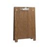 Chalkboards UK A-Frame Clipboard, Wood, Dark Oak, A5, 25.6 x