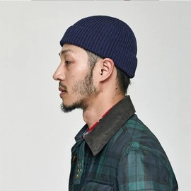 Casual Ribbed Beanie Hat, Brimless Docker Cap, Multi Colours Wool Hip Hop Style, Solid Color Warm Rolled (AU, Alpha, One Size, Medium, Black)