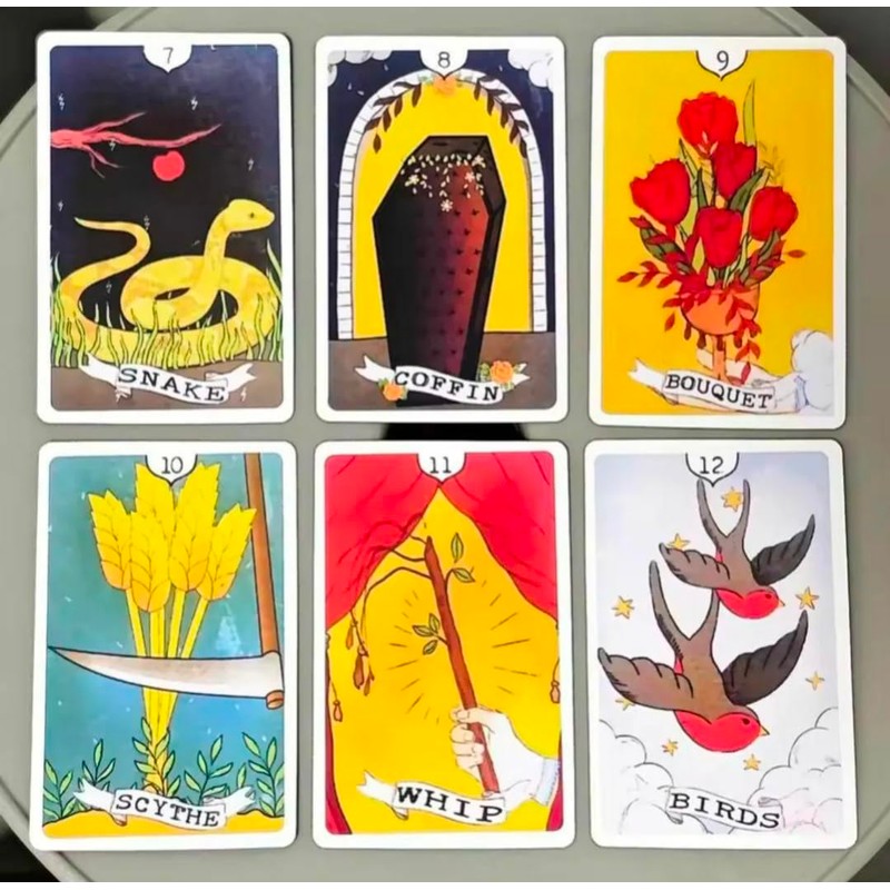 Pixie Wispearl Norman Cards, Pamela Coleman Smith Style Illustration, Set