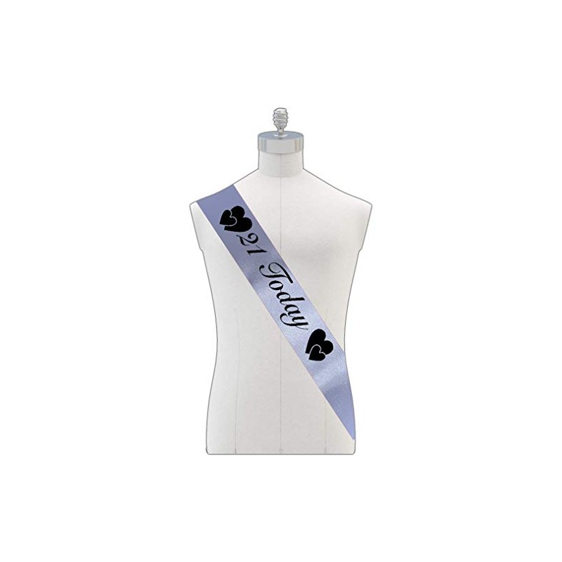HerbyDesigns 21 Today, Birthday Sash, Perfect for Parties, 6 Colours