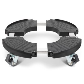 W B D WEIBIDA Plant Stand with Wheels Heavy Duty Large Plant Caddy 8-20 Inch, Rolling Planter Base Indoor Outdoor, Round Dolly for Plant Pots, Drum, Barrel, Trash Can Dolly