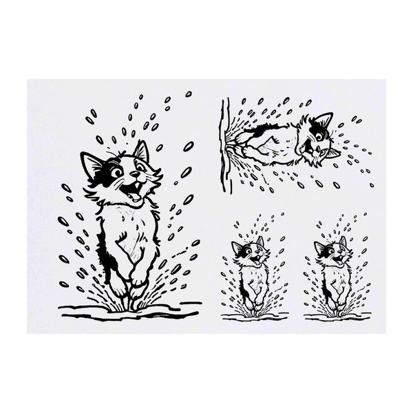 4 x 'Turkish Van Kedisi Cat' Temporary Tattoos - Water