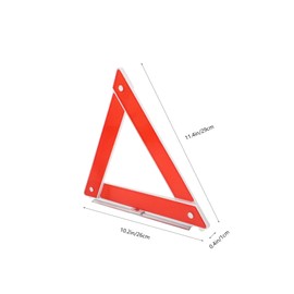 BUGUUYO Reflective Triangle Warning Sign for Emergency Roadside Safety Design High Visibility for Vehicle Safety Kit