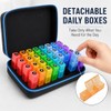 Monthly Pill Box Organiser 3 Times a Day with Hard