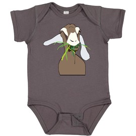 inktastic Farm Animal Baby Bodysuit 6 Months Charcoal Grey F652