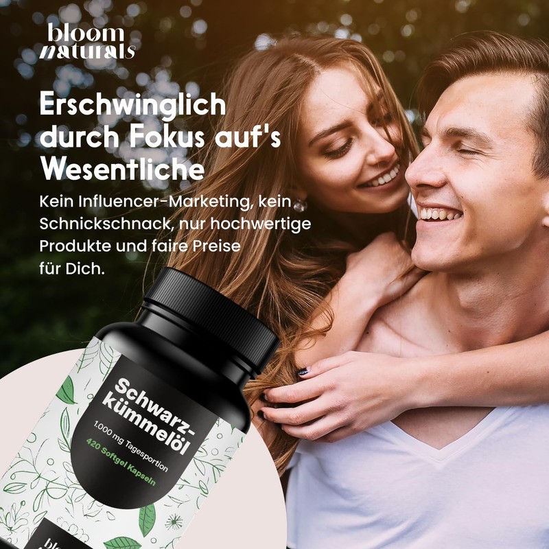 Black Cumin Oil Capsules High Dose - 420 Softgel Capsules