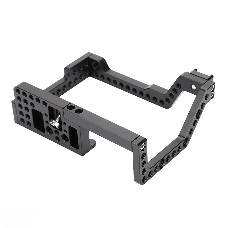 Aluminium Alloy 1/4'' Screw Multiple Holes Camera Cage Rig for
