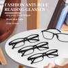 LUFF 4Pcs Anti-Blue-Ray-Lesebrille Tragbare UltraleichtleserÔºà0.0XÔºâ
