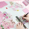 QTRQTR 84 Pcs Charm Packs for Quilting 5 Inch Pink