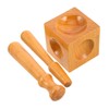 DOITOOL Wooden Doming Punch Kit DIY Jewelry Making Tool Set