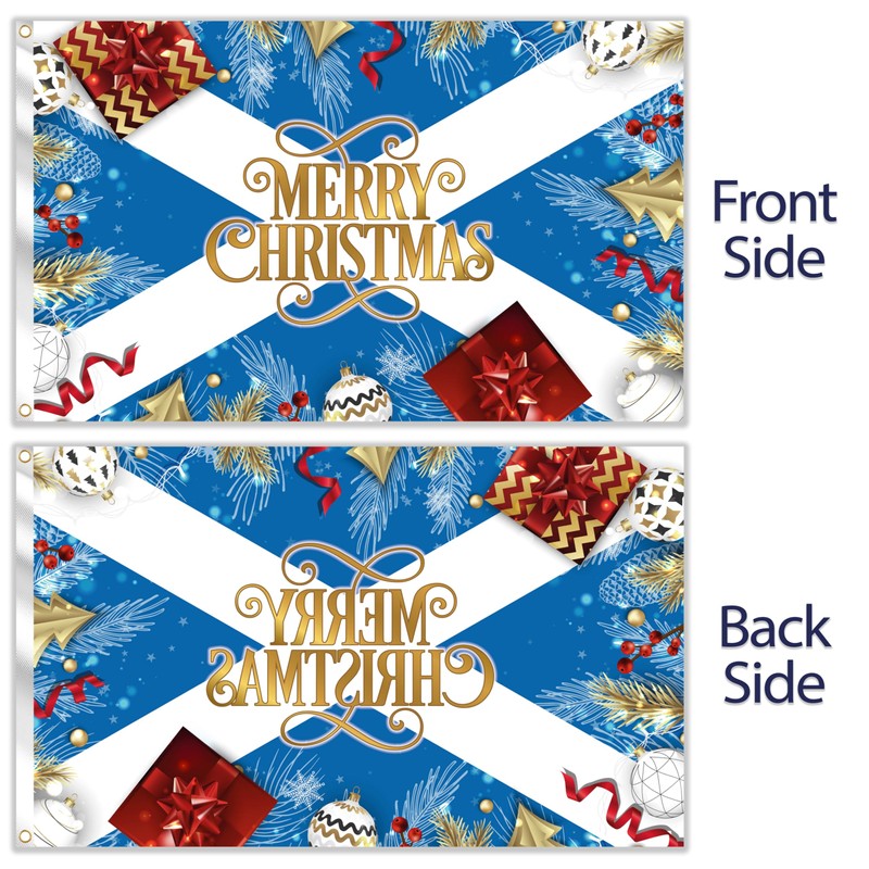 Christmas Flag 5ft x 3ft with eyelets - Christmas Banner