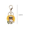 surell - Genuine Mink Fur Owl Shaped Keychain - Cute