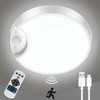 DEEPLITE Battery Ceiling Light, 8000mAh Rechargeable Motion Sensor Ceiling Light,
