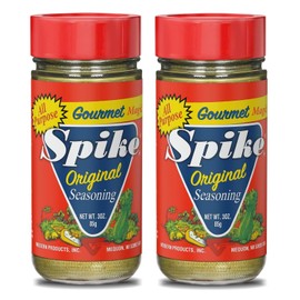 Spike Seasoning, Original Gourmet Magic Seasoning Salt Blend - Seasonings and Spices for Cooking, Popcorn Seasoning, All-Purpose Seasoning for More Flavorful, Healthy Meals, 3 Oz - Pack of 2
