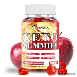 deetelo Keto ACV Gummies, 1500MG Premium Apple Cider Vinegar