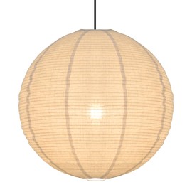 20X20inch Large Hanging Lamp Shade Round Linen Pendant Lamp Shade Minimalist Can replace Hanging Lampshade White Paper Lanterns Handmade Fabric Linen Lantern Lights Covers for Living Room Bedrooms