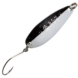 FTM Spoon Wheel 3.6 g 3.8 cm – Trout Blinker, Colour: Black/White/Black Green Dot