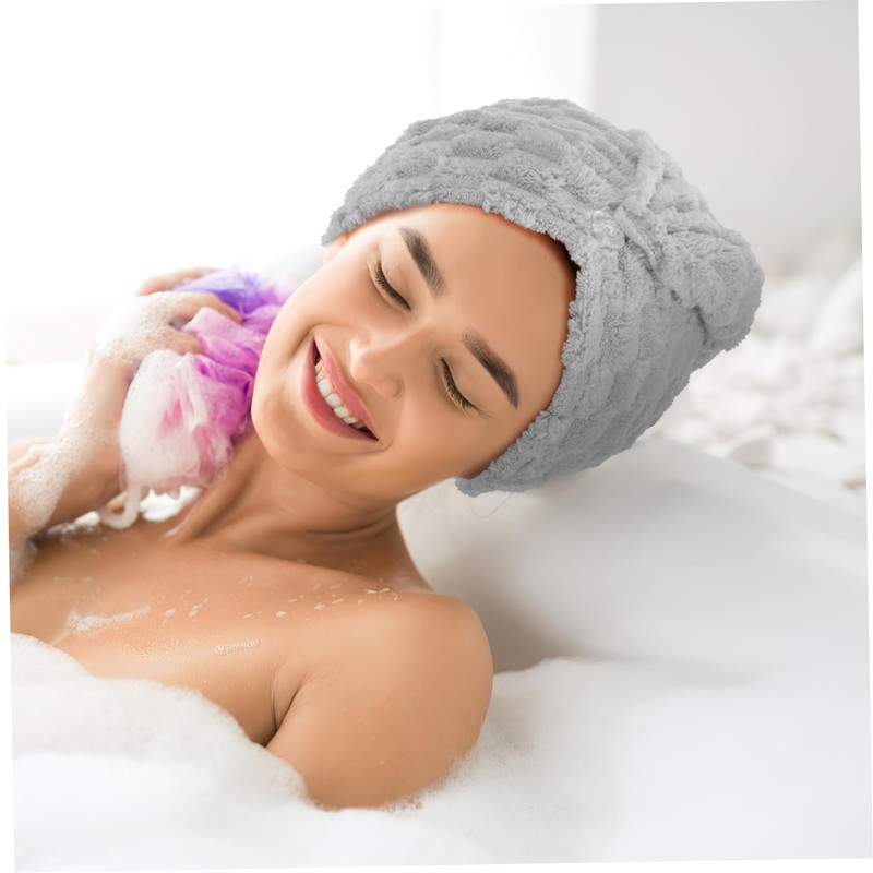 WOONEKY Hair Drying Towel Wrap Women's Soft Absorbent Shower Cap
