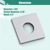 Heyalan Shower Arm Flange Plate Polish Chrome Modern Shower Escutcheon