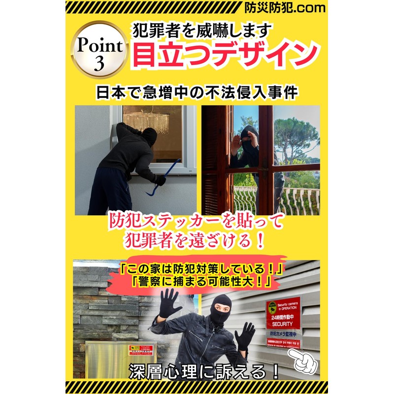 Security Stickers, Supports 5 Languages, Security Seal, Security Camera Sticker,