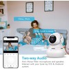 Litokam 2K Indoor Camera: 360° Pan/Tilt Home Security for Pets,