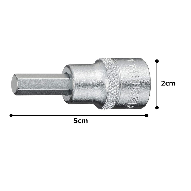 TONE Hexagon Socket 3HB-08 Insertion Angle 3/8 inch (9.5 mm)