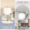 KoKo&Yukina 8 Inch Globe Pendant Lighting for Kitchen Island Mid