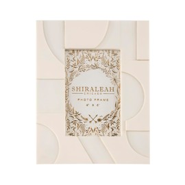 Shiraleah Ivory Roma Deco 4" X 6" Picture Frame
