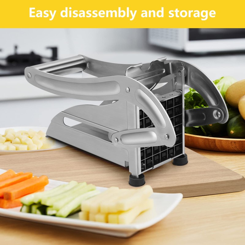Chip Cutter with 2 Cutting Inserts, Potato Cutter, Vegetable Cutter,