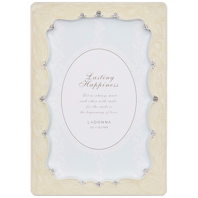 LADONNA ラドンナ フォトフレーム ブライダル ホワイト ポストカード判 BJ12-P-WH